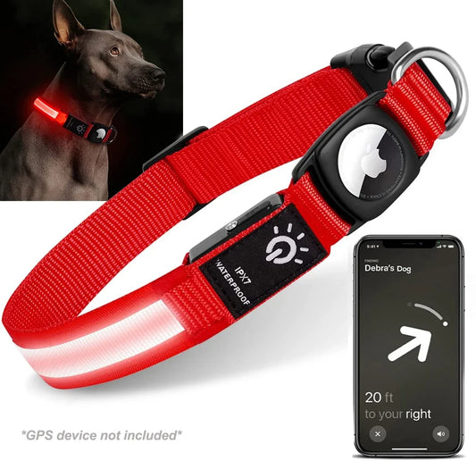 LED Dog Collar with GPS