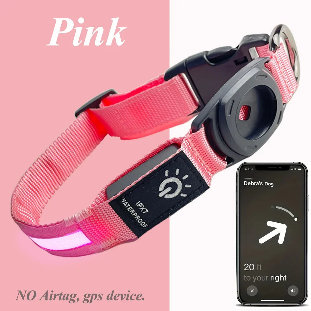 LED Dog Collar with GPS