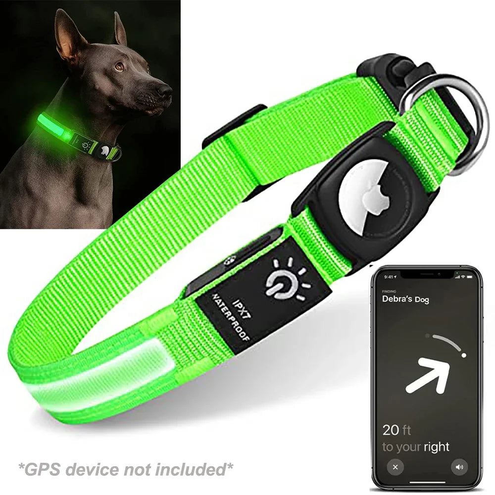 LED Dog Collar with GPS